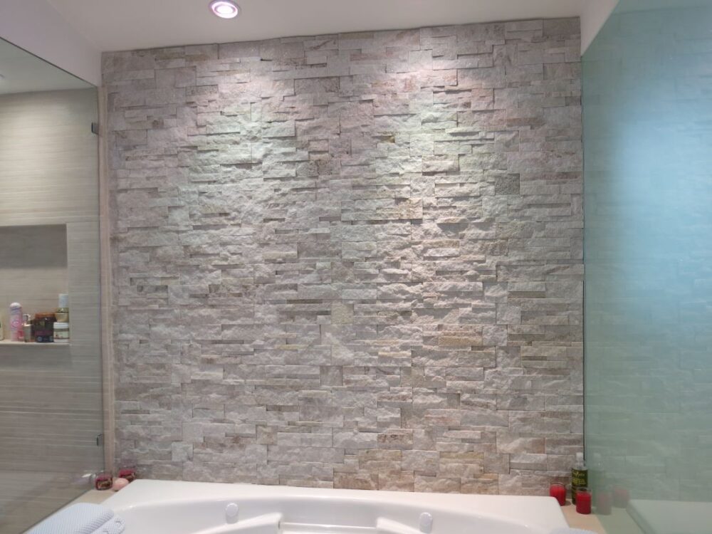 Bathroom Designs with Natural Stone Veneer Natural Stone Stacked Stone Veneer